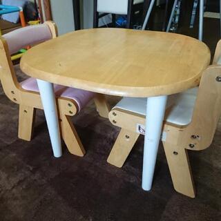 子供用テーブル&椅子(2脚)