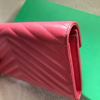 最終値下げ！！サンローラン長財布 ピンク