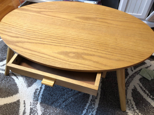 小さめ木製ローテーブル 収納つき 一部難あり ショコラ 高円寺のテーブル 座卓 ローテーブル の中古あげます 譲ります ジモティーで不用品の処分