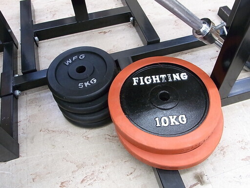 売約済 ファイティングロード WFG バーベル 65kgセット&トレーニングベンチ