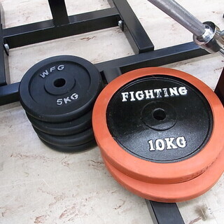 売約済　ファイティングロード WFG バーベル 65kgセット&トレーニングベンチ