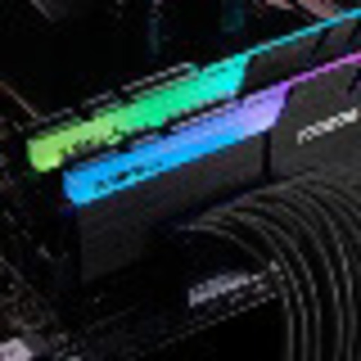 【値下げしました】光る高速メモリ売ります！高級ブランドジースキル製　DDR4メモリ16ギガ（8ギガ2枚セット）