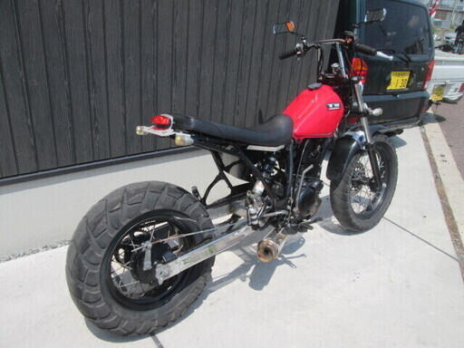 ★タイヤ前後新品渡し！TW225　ロンスイカスタム！セル付　実動車★ヤマハ　TW200　TW ☆タイヤ前後新品渡し！TW225 ロンスイカスタム！セル付 実動車