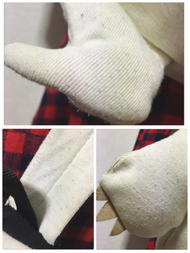 ご購入者様決定シロクマリュックサック ベアー 白 大容量ナップサック