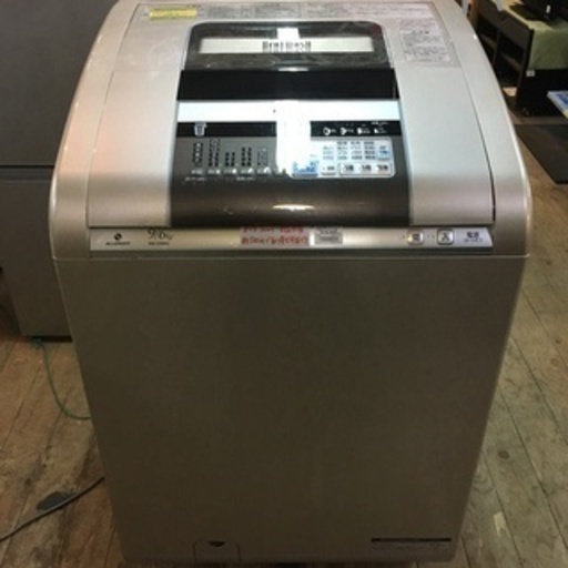 JH00366 ■HITACHI 電気洗濯乾燥機 9/6kg 12年製■ 現状渡し