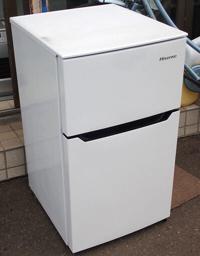 札幌 Hisense ハイセンス 2ドア冷蔵庫 HR-B95A 95L 2018年製 中古