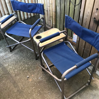 古いキャンプ椅子