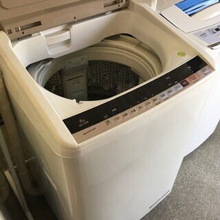 大幅値下げ 大人気 8.0kg 全自動洗濯機 ビートウォッシュ 日立 BW-V80B 2017年製造 簡易乾燥機能