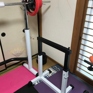 ①ベンチ プレス/スクワットラック②セイフティーラックワイドタイプ(のみ)