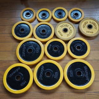 ホームジム：ダンベル、プレート、EZバー、ケトルベル ダンベル、プレートラック