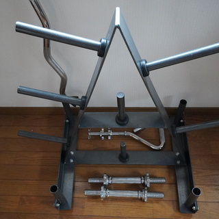 ホームジム：ダンベル、プレート、EZバー、ケトルベル ダンベル、プレートラック