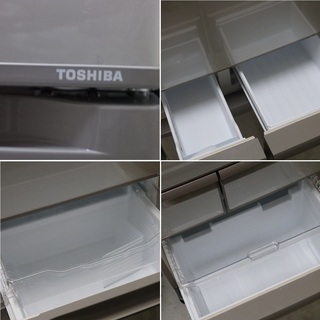【美品／作動確認済／清掃・除菌済】東芝　TOSHIBA　ノンフロン　5ドア冷凍冷蔵庫　427L　GR-E43N（NU）　２０１２年製