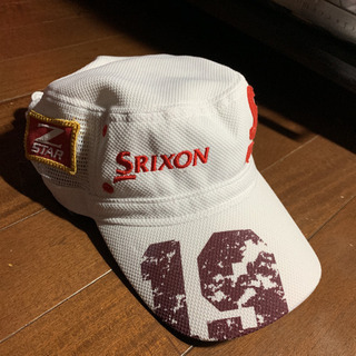 SRIXON メンズ ゴルフキャップ 帽子 白