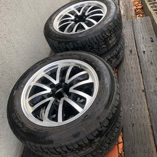 【値下げ】215/60R17  6穴　ハイエース.キャラバンに　タイヤ、アルミ セット