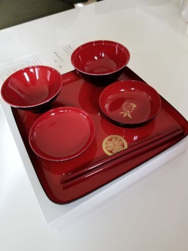 お食い初め子安神社会津塗り チョコ 西八王子のベビー用品 授乳 お食事用品 の中古あげます 譲ります ジモティーで不用品の処分
