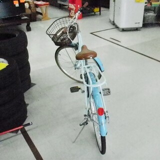自転車 26インチ Printemps   6段変速 シティサイクル･オートライト  ペパーミント 苫小牧西店