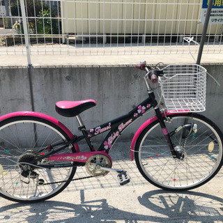 女の子 子供 自転車 6段変速 24インチ 中高学年 