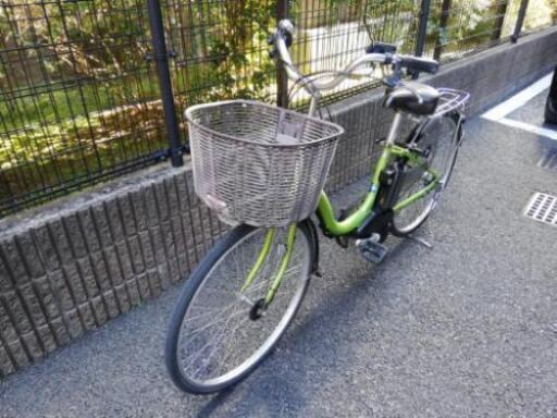 ヤマハ電動自転車　緑色