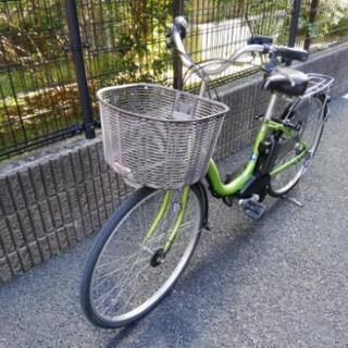 ヤマハ電動自転車　緑色　