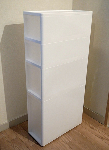 ニトリ 引き出し 収納 スリムストッカー４段 リセ 4ダン ファシモ 錦糸町の家具の中古あげます 譲ります ジモティーで不用品の処分