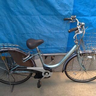 電動自転車ブリジストン アシスタ 26インチ 3速 LEDライト付 青