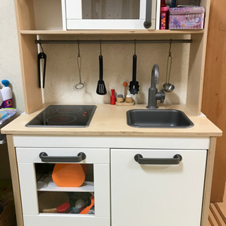 【美品】IKEAおままごとキッチン一式、katoji机とイスのセット