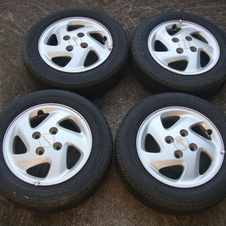 【ネット決済・配送可】【中古】155/65R13 73S（13イ...