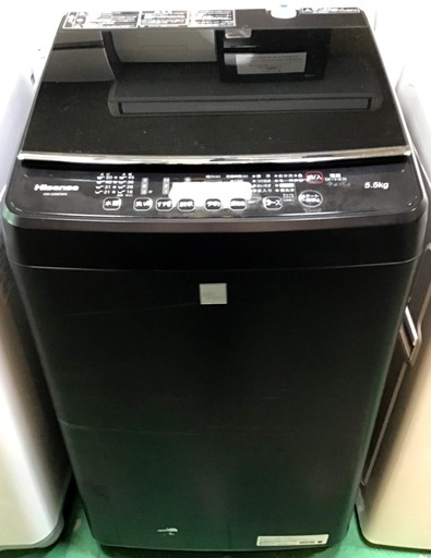 【送料無料・設置無料サービス有り】洗濯機 2017年製 Hisense HW-G55E5KK 中古