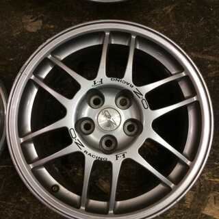 O.Z RACING F-1 三菱 ランサーエボリューション5 純正OPホイール 17インチ 4本 7.5J5HPCD114.3+38 　(VHM105) クレジットカード QR決済可能