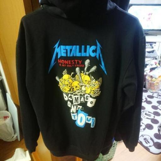 メタリカ バンドパーカー ワンオク大好き 糸島のパーカー メンズ の中古 古着あげます 譲ります ジモティーで不用品の処分