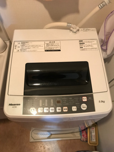 洗濯機　5.5kg 2019年製