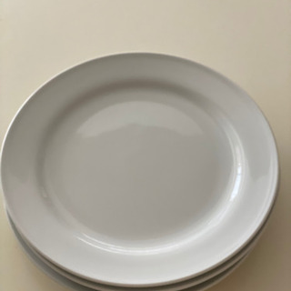 ⑧ケーキ皿 取り皿 20cm4枚セット 白 陶器 サラダ、和食な...