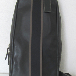 本物 COACH コーチ レザーリュック ブラック ワンショルダーバッグ