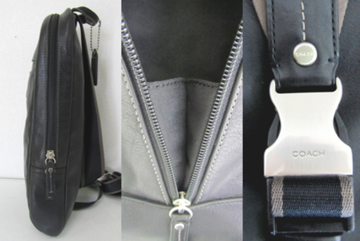 【良品】COACH コーチ ブラックレザー バックパック F70811 良品】COACH コーチ ブラックレザー バックパック F70811 良品