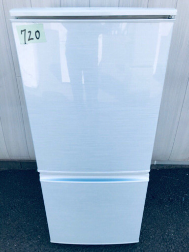 720番  SHARP✨ノンフロン冷凍冷蔵庫✨SJ-14X-W‼️
