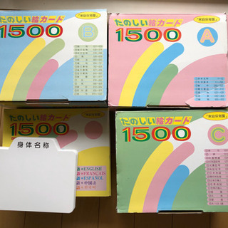 ビッテ式日本学校図書（家庭保育園）たのしい絵カード1500