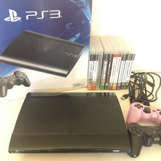 プレイステーション3 最終型　500GB ソフト１０本付き　ps3 プレイステーション3 最終型 500GB ソフト10本付き ps3