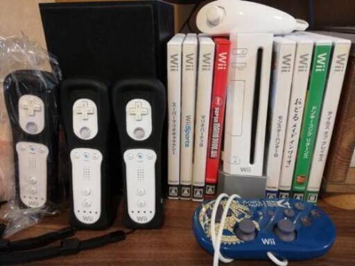 wii すぐ遊べる！リモコンx3 ソフトx8