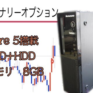 ディトレード初心者向けデスクトップＰＣ【i5搭載+SSD＆HDD...