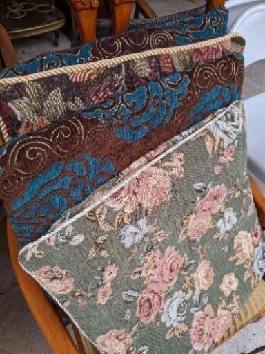 売約済み 残り在庫2点 クラシック座布団カバー検ビンテージ座布団金華山レトロ昭和高級花柄アンティーククッションクッションカバーダマスク在 Lumberroom 戸越銀座のファブリック カバー カバー の中古あげます 譲ります ジモティーで不用品の処分
