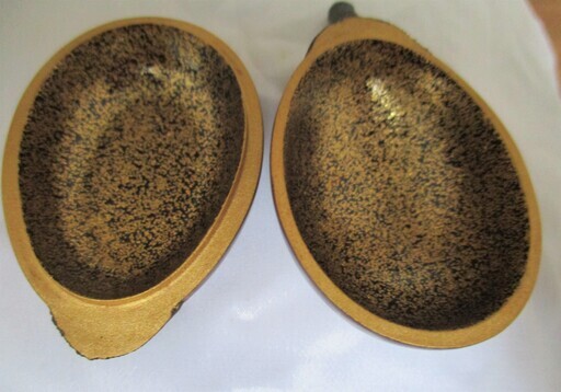 未使用品茶道具香合】輪島塗 乾漆造茄子香合中金粉散らし 桐箱付