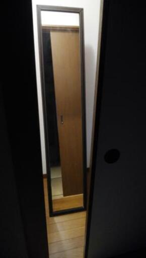 終了、更に更に、値下げ✴中古姿見、ミラー、ブラウン