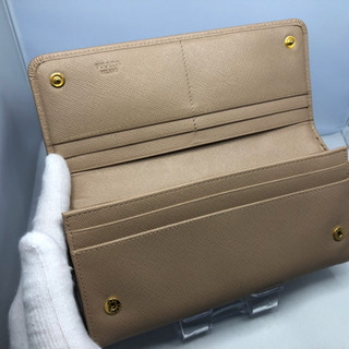 ⭐︎PRADA⭐︎ 正規品 サフィアーノ リボン付き二つ折り財布 ギランティーカード付き