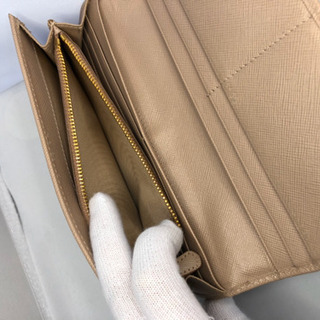 ⭐︎PRADA⭐︎ 正規品 サフィアーノ リボン付き二つ折り財布 ギランティーカード付き