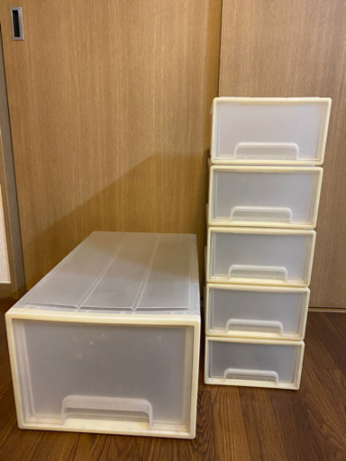 無印良品の衣装ケースと小引き出しセット No N 南阿佐ケ谷の収納家具 収納ケース の中古あげます 譲ります ジモティーで不用品の処分