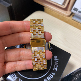 G-SHOCK カシ DW-5600 反転液晶 カスタム キュービックジルコニア