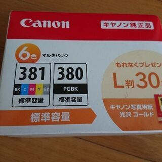 純正品Canonインクカートリッジ6色381 380標準容量