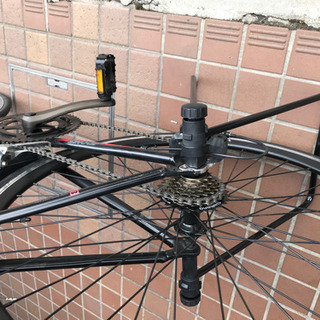 ☆美品☆700c アルミフレーム 2×7speed ブラックの通販はau PAY 