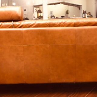 KEYUCA ケユカ カルフ 総本革 3人掛け　オットマン  ベットレスト込み