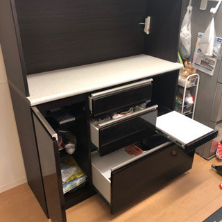 ?激安‼️ 松田家具キッチンボード幅153モイスソフトクローズシルバー 